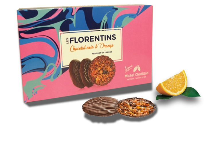 Florentine Cu Portocale Si Ciocolata Cu Lapte Maison De Florentins 100g 0